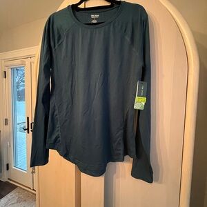 NWT, Tek Gear Tencel, black athletic shirt,sz lg